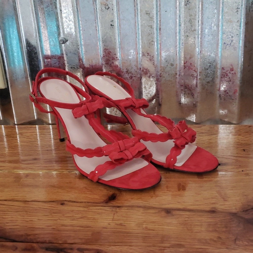 Kate Spade Strappy Red Heels